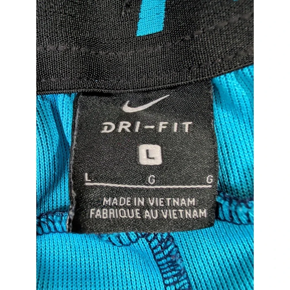 Nike Blue All All Over Print Training‎ Shorts Mens L  Athletic Active Gym Casual